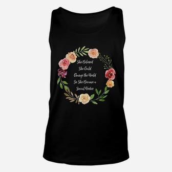 She Believed She Could Change The World Social Worker Unisex Tank Top | Crazezy CA