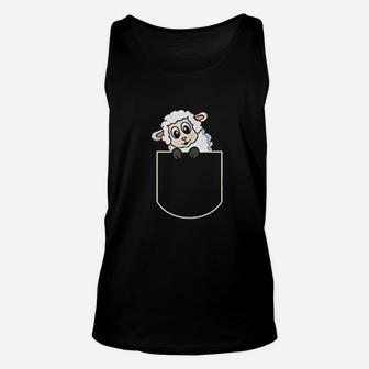 Sheep In The Pocket Unisex Tank Top | Crazezy CA