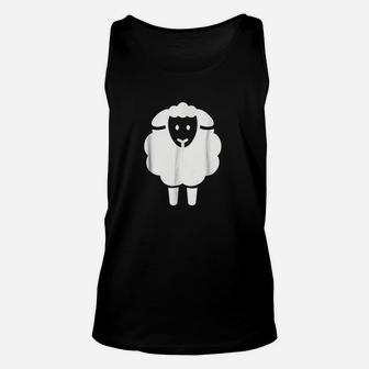 Sheep With Face Unisex Tank Top | Crazezy AU