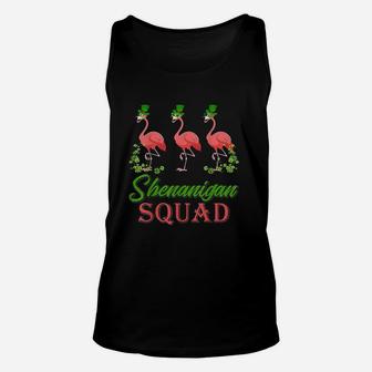 Shenanigan Squad Flamingo Leprechaun Unisex Tank Top - Thegiftio UK