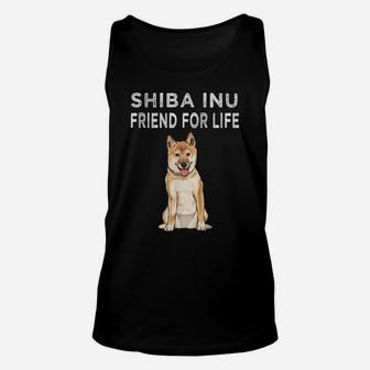 Shiba Inu Friend For Life Dog Friendship Unisex Tank Top | Crazezy