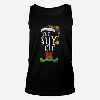 Shy Elf Family Matching Christmas Group Funny Pajama Unisex Tank Top | Crazezy