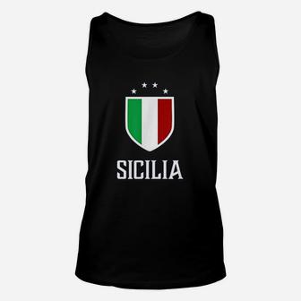 Sicilia Italy Italian Italia Unisex Tank Top | Crazezy