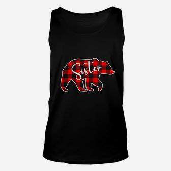 Sister Bear Red Unisex Tank Top | Crazezy