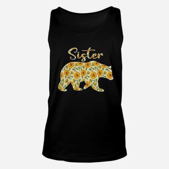 Sister Bear Sunflower Unisex Tank Top | Crazezy CA