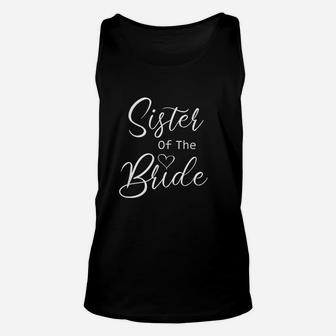 Sister Of The Bride Unisex Tank Top | Crazezy