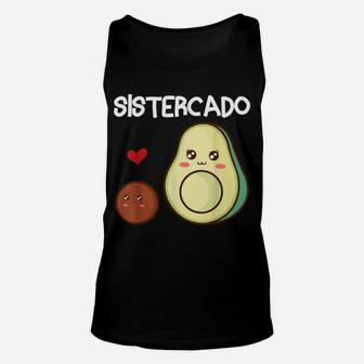 Sistercado Sister Avocado Pregnancy Announcement Avocado Unisex Tank Top | Crazezy