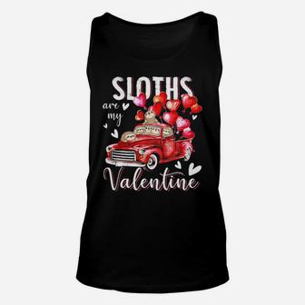 Sloths Are My Valentine Unisex Tank Top - Monsterry DE