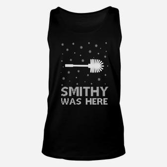 Smithy Was Here Xmas Ugly Unisex Tank Top - Monsterry UK