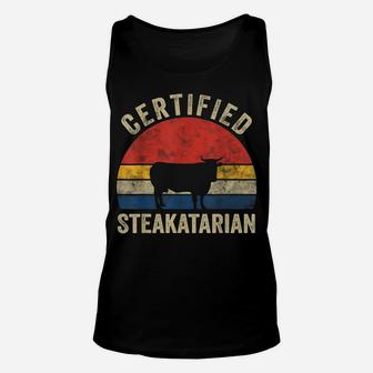 Smoked Meat Bbq Pitmaster Grilling Retro Vintage Gift Unisex Tank Top | Crazezy CA