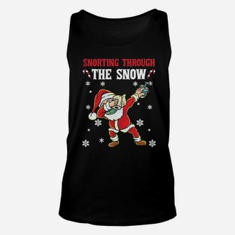 Snorting Through The Snow Unisex Tank Top - Monsterry
