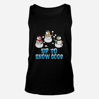 Snowmen Up To Snow Good Unisex Tank Top | Crazezy DE