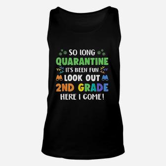 So Long Look Out 2nd Grade Funny Back To School Unisex Tank Top - Thegiftio UK
