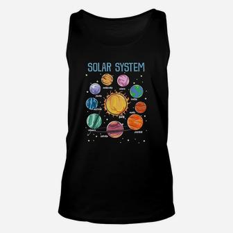 Solar System Planets Science Space Unisex Tank Top | Crazezy CA
