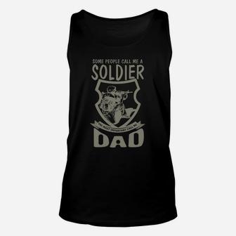 Soldaten-Vater Stolz Unisex TankTop, Bevorzuge den Titel Papa - Seseable