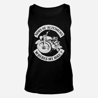 Sons Of Alzeimers Wheres My Bike Unisex Tank Top - Monsterry UK