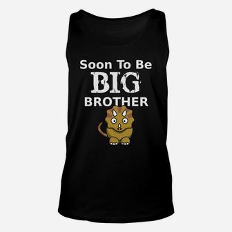 Soon To Be Big Brother Triceratop For Older Siblings Unisex Tank Top - Thegiftio UK