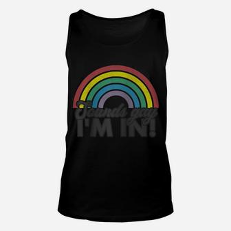 Sounds Gay I'm In Rainbow 70'S 80'S Style Retro Gay Pride Raglan Baseball Tee Unisex Tank Top | Crazezy