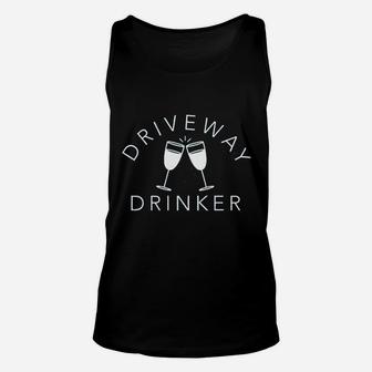 Spunky Pineapple Driveway Drinker Funny Drinking Workout Muscle Unisex Tank Top | Crazezy CA