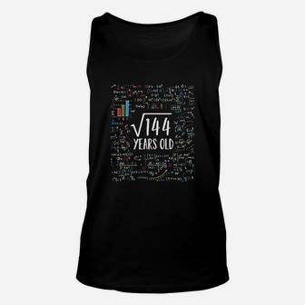 Square Root Of 144 12Th Birthday 12 Year Old Gifts Math Bday Unisex Tank Top | Crazezy