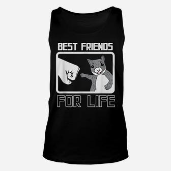 Squirrel Best Friend For Life Cute Funny Unisex Tank Top | Crazezy AU