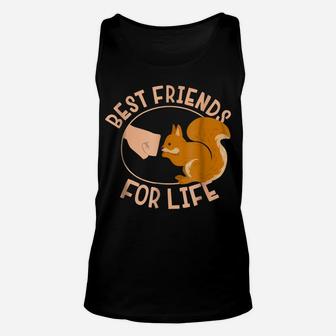 Squirrel Best Friend For Life Gift Unisex Tank Top | Crazezy