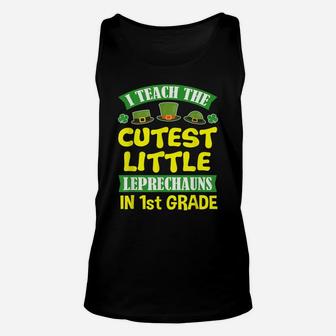 St Patrick Day Tshirts Teacher 1St Grade Men Women School Unisex Tank Top | Crazezy