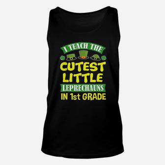 St Patrick Day Tshirts Teacher 1St Grade Men Women School Unisex Tank Top | Crazezy CA