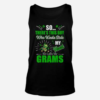 St Patrick Day Who Kinda Stole My Heart Calls Me Grams Unisex Tank Top | Crazezy CA