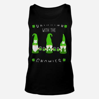 St Patricks Day Gnome And Green Beer Design Irish Parties Unisex Tank Top | Crazezy