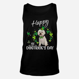 St Patricks Day My Bichon Frise Is My Lucky Charm Unisex Tank Top - Monsterry UK