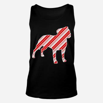 Staffordshire Pit Bull Terrier Peppermint Bark Christmas Dog Unisex Tank Top | Crazezy CA