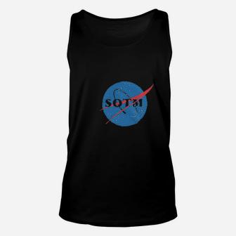 Standing On The Moon Unisex Tank Top | Crazezy
