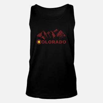 State Of Colorado Rocky Mountain State Flag Unisex Tank Top - Thegiftio