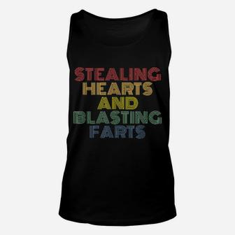 Stealing Hearts And Blasting Farts Valentines Unisex Tank Top - Monsterry AU