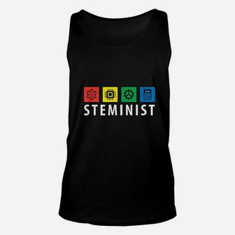 Steminist Support Stem Programs Feminist Unisex Tank Top | Crazezy DE