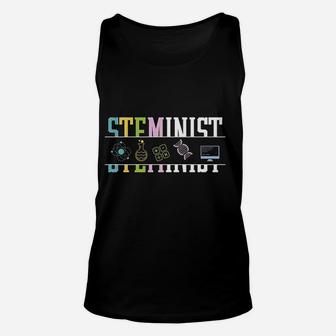 Steminist Womans Rights Physics Science Unisex Tank Top | Crazezy CA