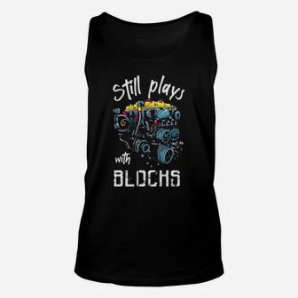 Still Plays With Blocks Tuning Classic V8 Car Racing Unisex Tank Top - Monsterry DE