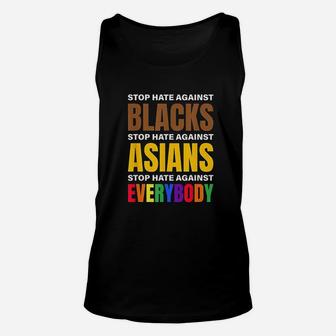 Stop Hate Against Unisex Tank Top | Crazezy