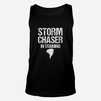 Storm Chaser In Training Meteorologist Storm Chasing Weather Unisex Tank Top - Thegiftio UK