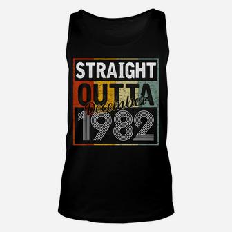 Straight Outta December 1982 Men Women Vintage 39Th Birthday Unisex Tank Top | Crazezy CA