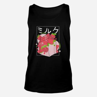 Strawberry Milk Shake Japanese Kawaii Gift Unisex Tank Top | Crazezy DE