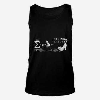 String Theory Cat Math Science Unisex Tank Top | Crazezy CA