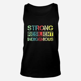 Strong Resilient Indigenous Native American Unisex Tank Top | Crazezy
