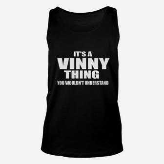 Stuff With Attitude Vinny Thing Black Unisex Tank Top | Crazezy