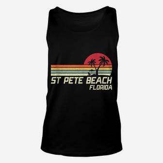 Summer Vacation Vintage Florida St Pete Beach Unisex Tank Top | Crazezy CA