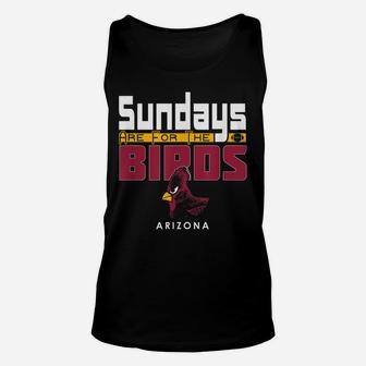 Sundays Are For The Birds Arizona Varsity Retro Football Unisex Tank Top | Crazezy CA