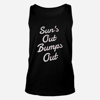 Suns Out Bumps Out Funny Summer Unisex Tank Top | Crazezy