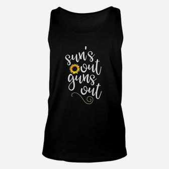 Suns Out Sunflower Unisex Tank Top | Crazezy