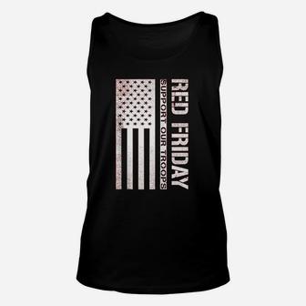Support Our Troops Red Friday Zip Unisex Tank Top | Crazezy AU